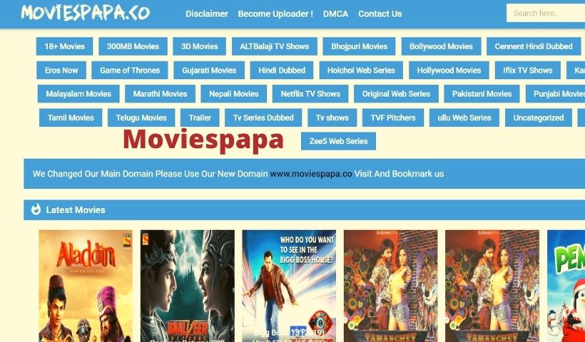 Moviespapa (2022) - Download Bollywood, Hollywood, 300MB Movies