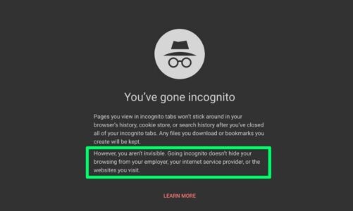 Incognito Mode In Google Chrome