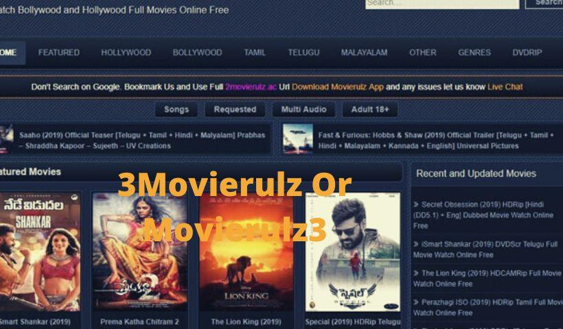3Movierulz Or Movierulz3 | Watch And Download Latest Hollywood, Bollywood, And Telugu Movies For Free