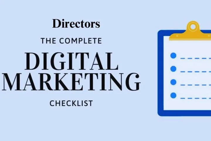 Checklist For New Digital Marketing Directors